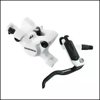 Тормозной набор гидравлический SHIMANOEM505AMFPRA100 пер. (ручка+шланг+калипер+колодки) бел.2-4989