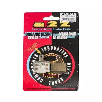 Тормозные колодки A2Z, AZ, Magura 11 MT2 / MT4 / MT6 / MT8, серебристый, AZ-160A