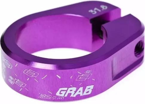 Зажим подседельного штыря DMR Grab, 34.9 мм, фиолетовый, DMR-SB-G-34.9-PU