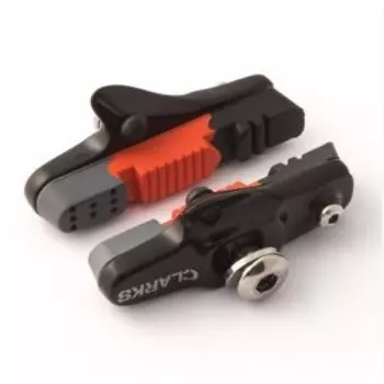 Тормозные колодки CLARKS -картр. со сменным картриджем ROAD 55мм для всех типов Shimano, трехцветные CPS305B, 3-564