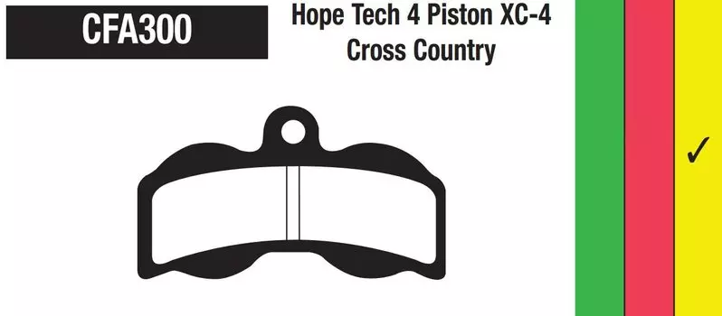 Тормозные колодки EBC Hope XC-4, золотистый, CFA300G