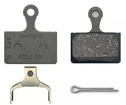 Тормозные колодки SHIMANO K05S, полимерн., пара, с пружин, с шплинтом, Y2GM98030