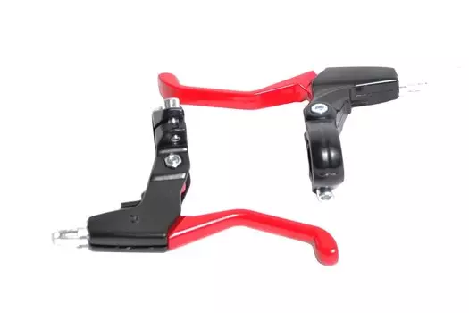 Тормозные ручки HORST, алюминий, V-брэйк/кантилеверных тормозов, красно-черные, 00-171607