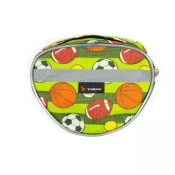 Сумка велосипедная TRIX, на руль, детская, 15х12х7 см, водонепроницаемая, с рисунком, зелёный, вс036.з.1 зеленая