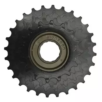 Трещётка MONSOON FW7F28BA, 7 скоростей, недискретная, 14-28T, чёрная, FW7F28BA