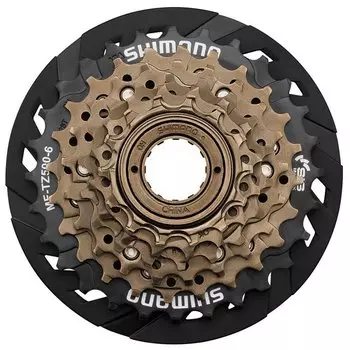 Трещотка Shimano TZ500, 7 скоростей, 14-28Т, с защитой, без упаковки, AMFTZ5007428CP