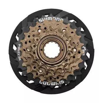 Трещотка SHIMANO TZ500, фривил, 6 скоростей, 14-28Т, с защитой, без упаковки, AMFTZ5006428CP