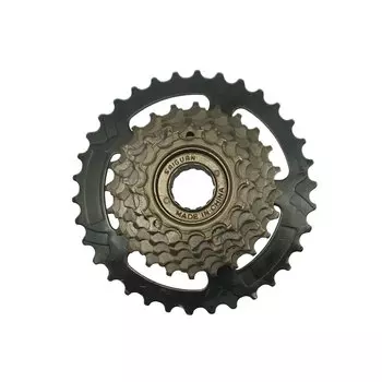 Трещотка TBS, 7 скоростей, 13-34T, дискретная, чёрная