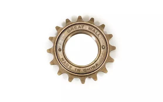 Трещотка TRIX, фривил, 1 скорость, для BMX и Singlespeed велосипедов, 18 зубьев, для цепи 1/2"х1/8", коричневая, FW-18-B