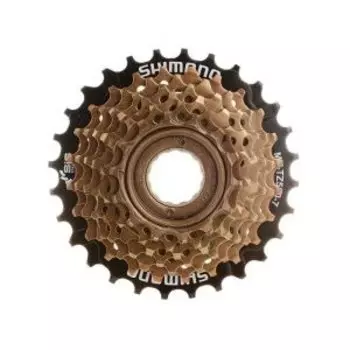 Трещотка велосипедная Shimano TZ500, 7 скоростей, 14-34T, коричневый, без упаковки, AMFTZ5007434