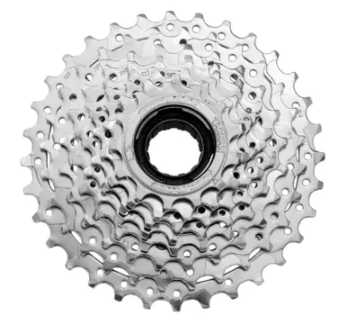 Трещотка велосипедная SunRace MFE60 8-ск. 13-28 - chrome, MFE60 8CS-BOX