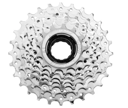 Трещотка велосипедная SunRace MFM30 7 ск. 13-28T, серебристая, MFM30 7CS-BOX