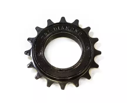 Трещотка велосипедная TBS, 1 скорость, BMX и Singlespeed велосипедов, 16 зубьев, для цепи 1/2"х1/8", черный, FW-316 T