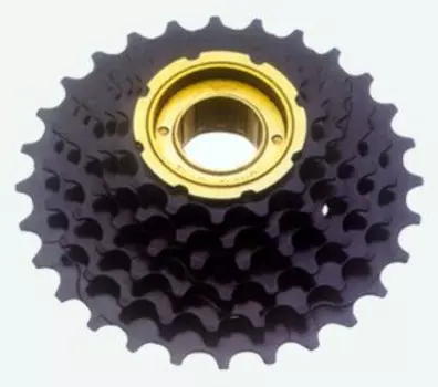 Трещотка велосипедная Tri-DIAMOND, индексная, 6 скоростей, 14-28Т, черный, FW 6SI black