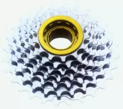 Трещотка велосипедная Tri-DIAMOND, индексная, 7 скоростей, 14-28Т, хром, FW 7SI silver