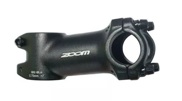 Вынос велосипедный ZOOM, 1-1/8" х 105мм х 25,4мм х 7°, черный, TDS-D349-8