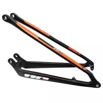 Треугольник подвески рамы Wilier 110FX Boost, задний, черно-оранжевый, E826RTH3