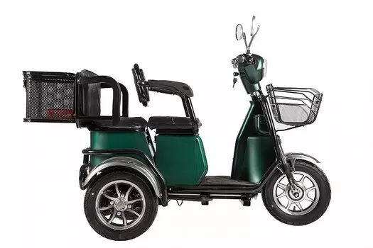Трицикл электрический Eltreco Rutrike S2 L1, 500W (Цвет: Черный)