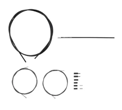 Трос+оплетка переключения SHIMANO 105, с оплеткой RS900, черный, Y8ZG98090