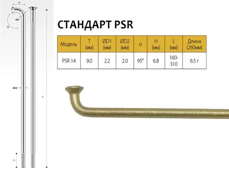 Трос+оплетка тормоза MTB, трос 1.6X1000/2050мм стальной, 5мм оплетка длиной 2200мм Y80098022