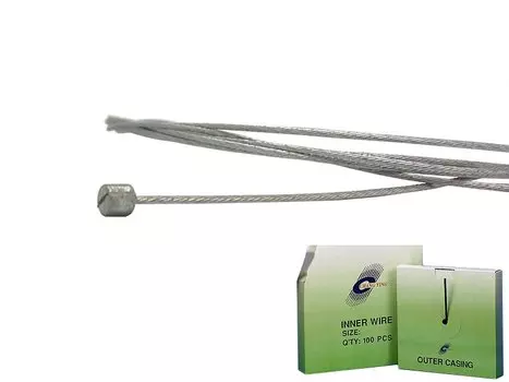 Трос переключателя велосипедный TBS, 1,2х3000мм, головка 4.5x4.5мм, 1шт, CY-362F