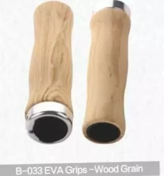 Грипсы велосипедные Kivi, Eva, текстура древесины, B-033