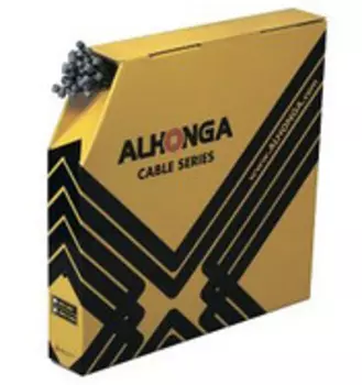 Трос тормоза ALHONGA HJ-RWS2-B, 6x10=1.5x2000 мм, шлифованная нержавейка, 100 штук, HJ-RWS2-B