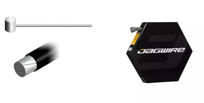 Трос велосипедного тормоза JAGWIRE, тефлоновое покрытие, нержавеющая сталь, 1,5x1700 мм, ПОШТУЧНО, 8009852-6