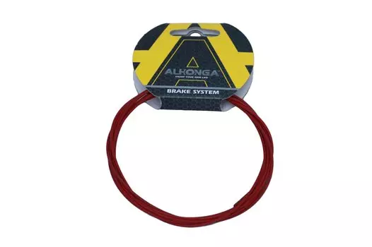 Трос велосипедный Alhonga, Teflon, 1.2 мм x 2100 мм, 4x4, красный, RED, ALH_HJ-10503