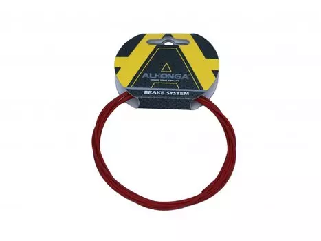 Трос велосипедный Alhonga, Teflon, 1.5 мм x 2100 мм 7x6, сталь, красный, ALH_HJ-10563