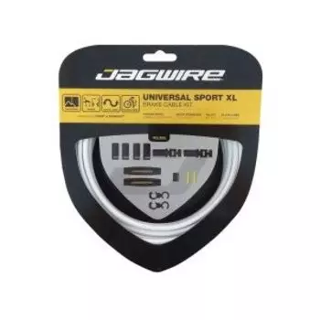 Тросы с оболочками для тормозов JAGWIRE, комплект, длинные, белые, UCK801