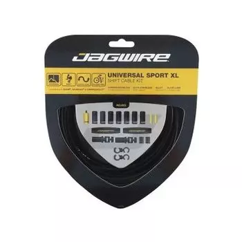 Тросы с оболочками JAGWIRE для переключателей, Universal Sport Shift XL, комплект, чёрный, UCK600