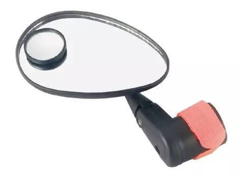 Зеркало велосипедное TBS DX-222SVD, прямое+обзорное D:32мм, DX-222SVD