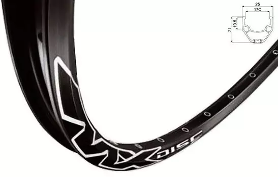 Обод велосипедный Mach I 26" M 220 MX Disk 32H