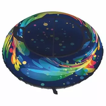 Тюбинг 100 см + камера, верх-оксфорд, низ-пвх, принт "Сияние", упаковано в индивидуальную коробку, SA100SI