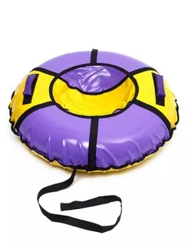 Тюбинг 100 см + камера, верх-пвх, низ-пвх, желто-сиреневый, упаковано в индивидуальную коробку, SA100YLI