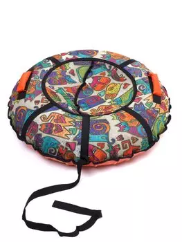 Тюбинг 80 см + камера, верх-оксфорд, низ-пвх, принт "Инди Кошки", упаковано в индивидуальную коробку, SA80IK