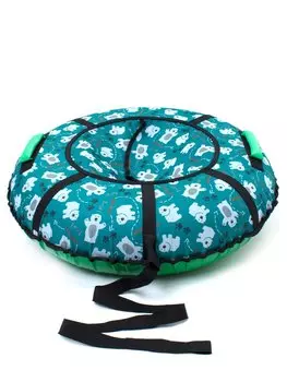 Тюбинг 80 см + камера, верх-оксфорд, низ-пвх, принт "Мишки", упаковано в индивидуальную коробку, SA80MI