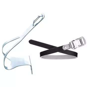 Туклипсы стальные, MT-16 серебристые размер L WELLGO 6-150016