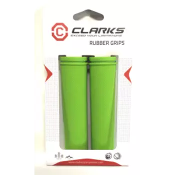 Грипсы велосипедные CLARK`S С98-130, резина, 130 мм, зеленый, 3-378