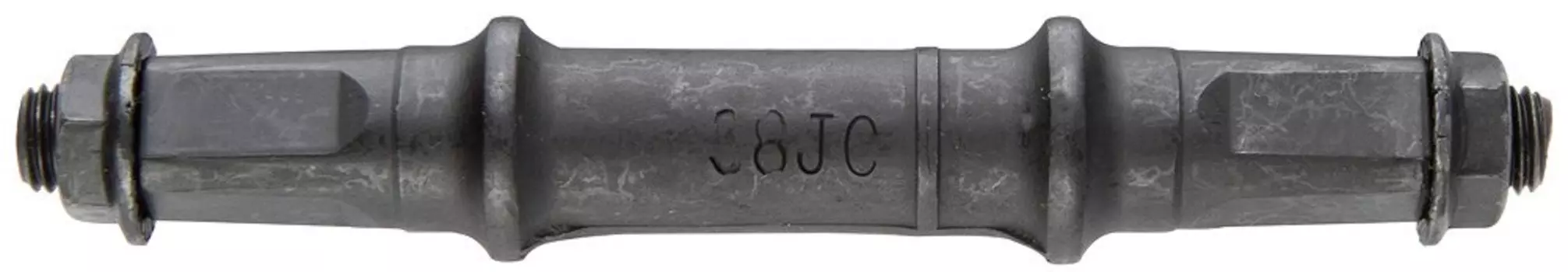 Вал велосипедной каретки STELS, под квадрат, под гайку, длина 113 мм, сталь, черный, 160042, LU008197