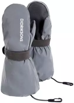 Варежки детские Didriksons BIGGLES REFLECTIVE KIDS MITTENS, серебро, 502693