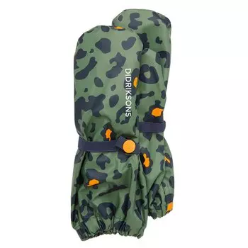 Варежки детские Didriksons PILEGLOVE PR KID'S 858, зеленый леопард, 504191