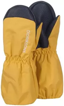 Варежки детские Didriksons SHELL KIDS GLOVE, желтый цитрус, 503745 (Размер: 2/4)