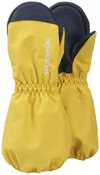Варежки детские Didriksons SHELL KIDS GLOVE, золотисто-желтый, 502980