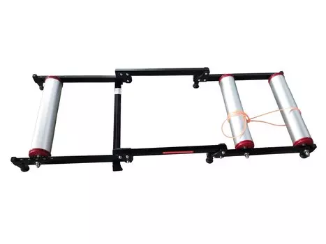 Вело-тренажер HORST X005, сталь, 22-28", роллерный, складной, с запасном жгутом, белый, 00-170310