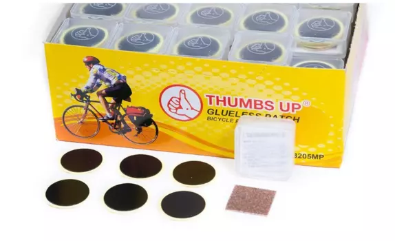 Велоаптечка TRIX, 6 самоклеющихся заплаток 25 мм + "наждачка", пластиковая коробочка, YP-3205 MP