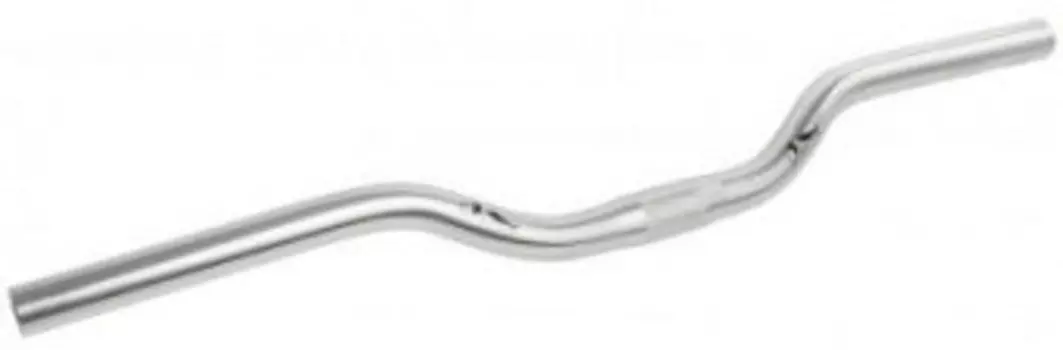 Руль велосипедный M-WAVE туристический, алюминий, изогнутый, 22,2 / 25,4 x 600 мм, серебристый, 5-401215