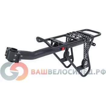 Велобагажник AUTHOR ACR-149-Alu CARRYMORE алюминиевый, на подседельный штырь, до 10 кг, черный 8-1520