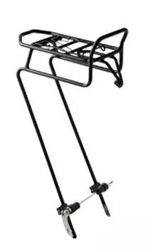 Велобагажник OSTAND CD-241, передний, 24-29", под эексцентрик, алюминий, черный, 6-190241